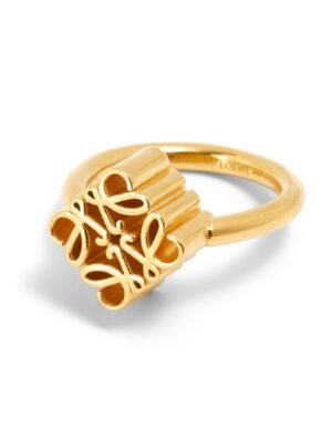 18K Anagram Single Anagram Ring