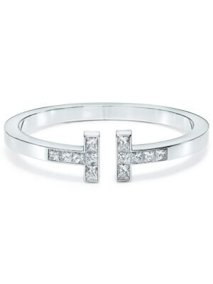 18K T Diamond Square Bracelet