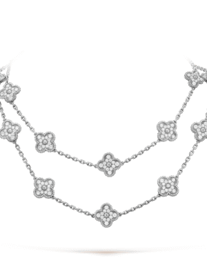 18K Vintage Alhambra 20 Motifs Long Necklace