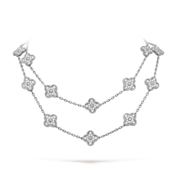 18K Vintage Alhambra 20 Motifs Long Necklace