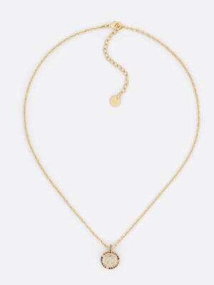 18K Petit CD Multicolor Crystals Necklace