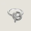 18K Echappee Diamond H Ring