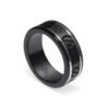 18K Double G Icon Black Corundum Ring