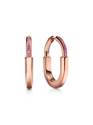 18K T Lock ROS¨¦ Edition Medium Earrings