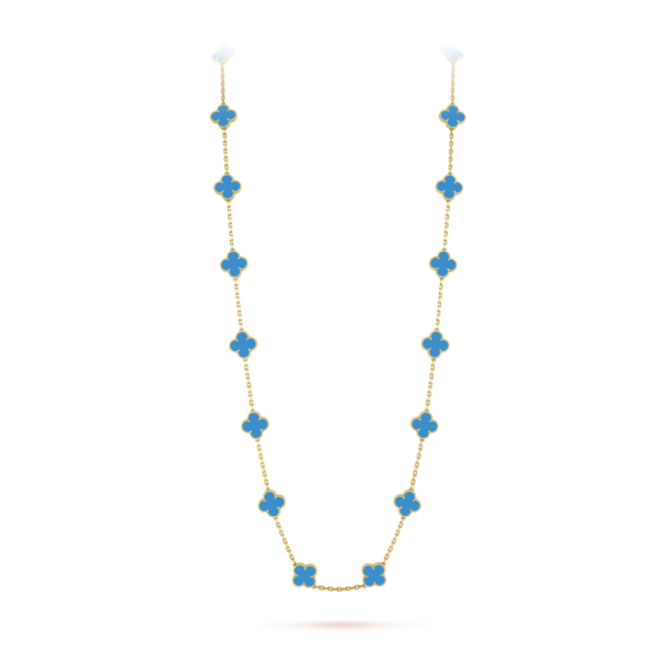 18K Vintage Alhambra 20 Motifs Long Necklace