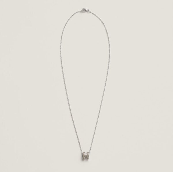 18K Mini Pop H Grey Necklace