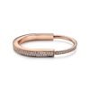 18K T Lock Bangle Full Pav¨¦ Diamonds Bracelet