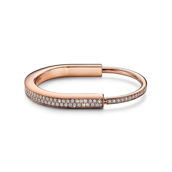 18K T Lock Bangle Full Pav¨¦ Diamonds Bracelet