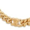 18K CD Triomphe Small Gourmette Necklace