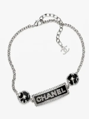 18K CC Resin Diamonds Necklace