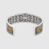 Double G Cube Yellow Wide Bracelet