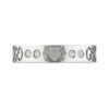 18K Double G Icon Diamonds White Gold Ring