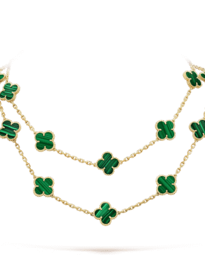 18K Vintage Alhambra 20 Motifs Long Necklace