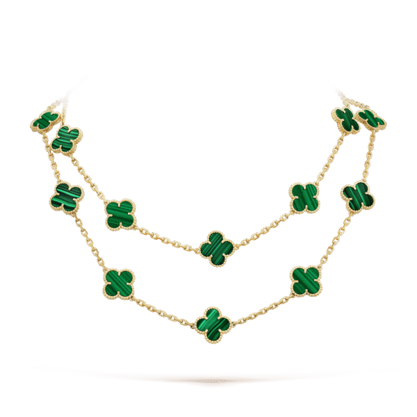 18K Vintage Alhambra 20 Motifs Long Necklace