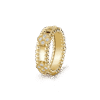 18K Yellow Gold Perl¨¦e Clovers Ring