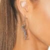 18K Saint Monogram Palmier Statement Earrings