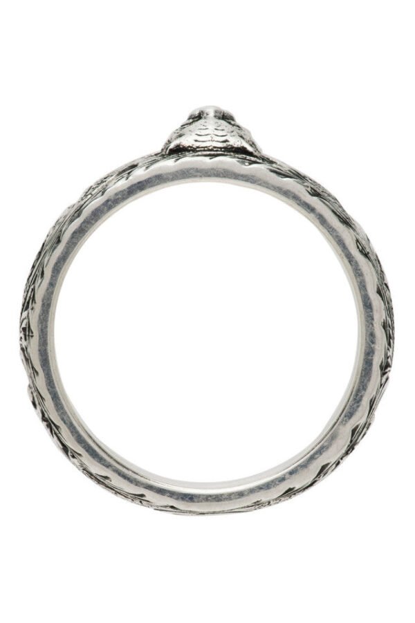 Double G Feline Head Ring