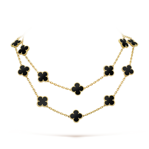 18K Vintage Alhambra 20 Motifs Long Necklace