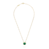 18K Perl¨¦e couleurs Malachite Necklace