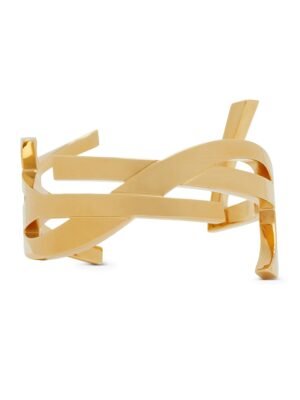 18K Saint Monogram Cuff Bracelet