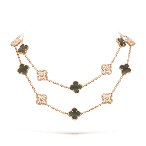 18K Vintage Alhambra 20 Motifs Long Necklace
