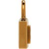 18K BB Gold Small Lock Earrings