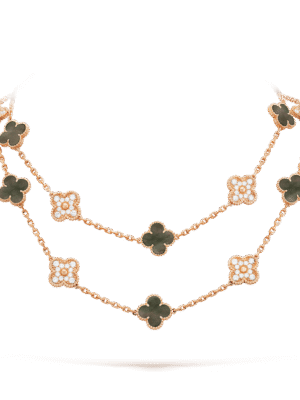 18K Vintage Alhambra 20 Motifs Long Necklace