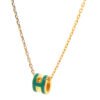 18K Mini Pop H Green Necklace