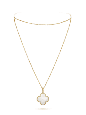 18K Magic Alhambra One Motif Pearl Necklace
