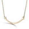 18K T Smile Pendant Necklace