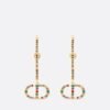 18K CD 30 Montaigne Crystals Earrings