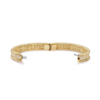 18K Yellow Gold Perl¨¦e Diamonds Three Rows Bracelet