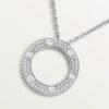 18K Love Diamond-Paved Necklace