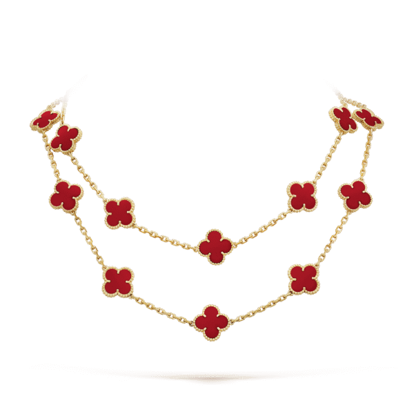 18K Vintage Alhambra 20 Motifs Long Necklace