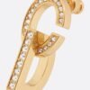 18K CD Lock Earrings