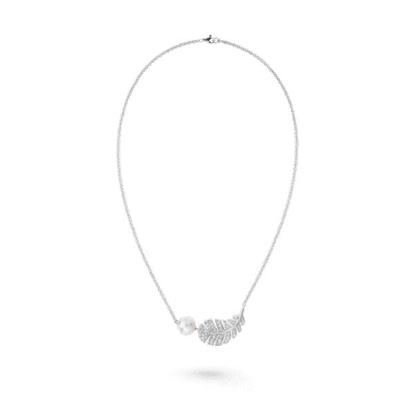 18K CC Plume De Necklace
