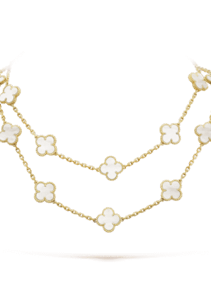 18K Vintage Alhambra 20 Motifs Long Necklace