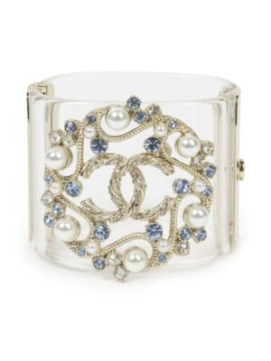 18K CC Transparent Cuff Bracelet
