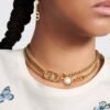 18K CD 30 Montaigne Choker Necklace