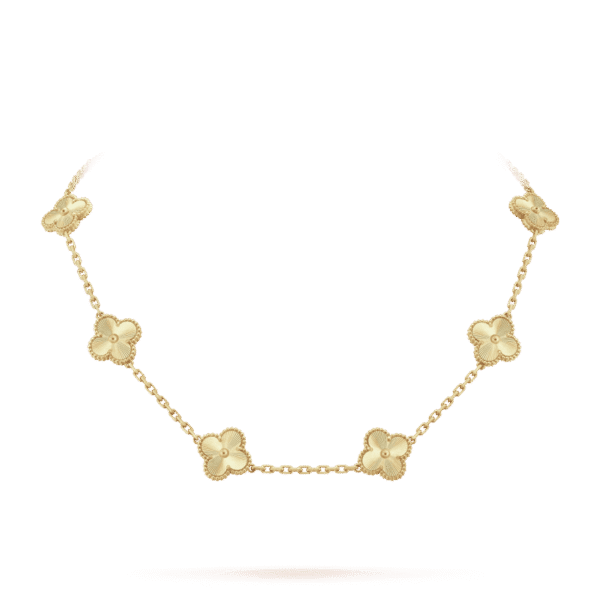 18K Vintage Alhambra 10 Motifs Necklace