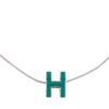 18K Mini Pop H Green Necklace