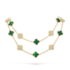 18K Vintage Alhambra 20 Motifs Long Clover Necklace