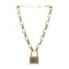 18K CD Lucky Locket Choker Necklace