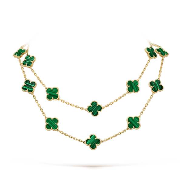 18K Vintage Alhambra 20 Motifs Long Necklace