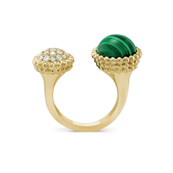 18K Perl¨¦e Couleurs Between The Finger Ring