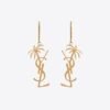 18K Saint Monogram Palmier Statement Earrings