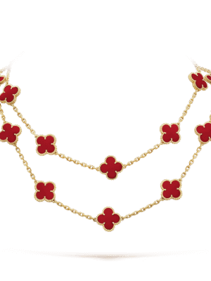 18K Vintage Alhambra 20 Motifs Long Necklace
