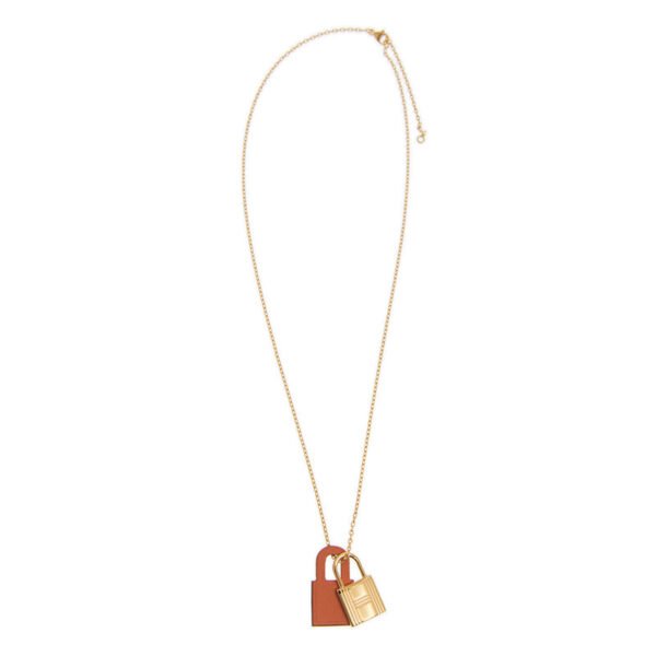 18K O'Kelly Orange Pendant H Necklace