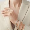 18K White Gold Perl¨¦e Bracelet