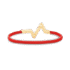 18K Louis Volt Upside Down Play Red Bracelet
